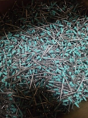 Marson Aluminum Rivets Painted, 1/8" Dia x 1/4" Colored Pop Rivets