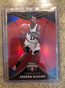 2016-17 PANINI TOTALLY CERTIFIED BASKETBALL ANDREW WIGGINS RED #'d/199 SP SSP