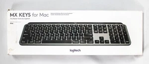 Logitech MX Keys Wireless Bluetooth Illuminated Keyboard for Mac - Black - Picture 1 of 8