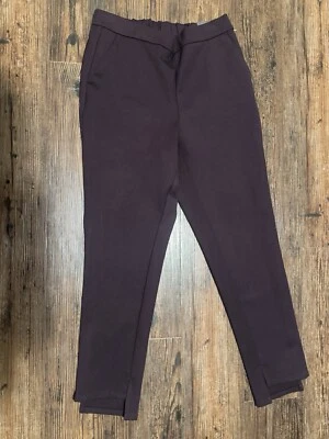 Pantalones de vestir Worthington para mujer talla pequeña elásticos ponte cintura elástica nuevos con etiquetas ciruela Foto 1 de 4