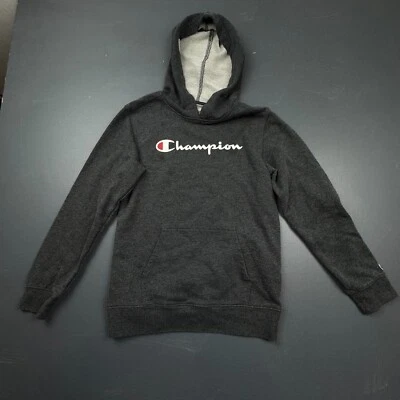 Sudadera con Capucha Champion Niños Talla 14/16 Gris Pullover Logo Atlético Polar Foto 1 de 4