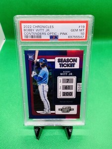 2022 Chronicles Bobby Witt Jr Contenders Optic Pink /50 PSA 10
