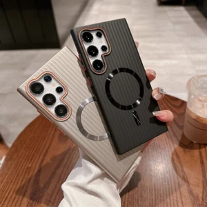 Luxus magnetische Abdeckung Hülle für Samsung Galaxy S24 Ultra S24 Plus S24 stoßfest - Bild 1 von 24