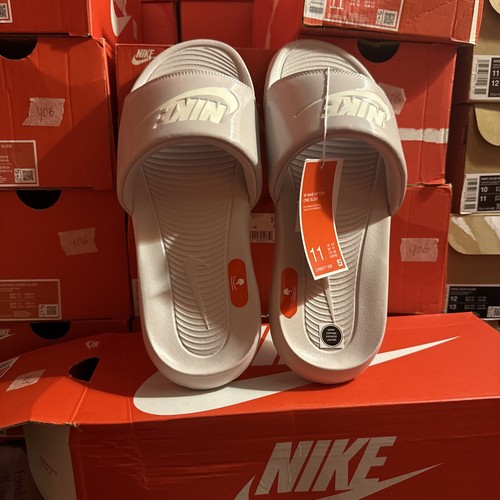 Nike Victori One Slide Donna ROSA CHIARO BIANCO TAGLIA 11