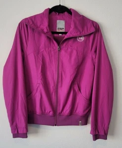 Great Condition Esprit Sports 1968 Women Racer Jacket Purple Size Small - Picture 1 of 12