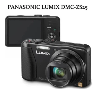 PANASONIC LUMIX DMC-ZS25 16MP 20x Zoom Digital Camera Black - Picture 1 of 8