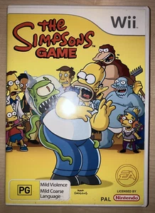 The Simpsons Game: Nintendo Wii With Manual Tested PAL Free Tracked Postage - Picture 1 of 4