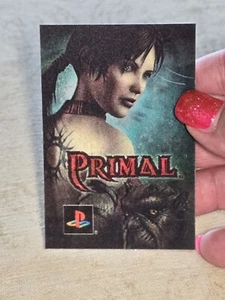 RARE! Vtg BUTTON BADGE Pin Promotional Pinback Primal Game Playstation Ps2 - Picture 1 of 4