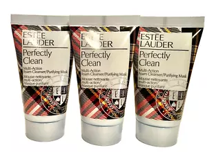 3 x Estee Lauder Perfectly Clean Multi Action Foam Cream -Total 3.0 oz/90ml New - Picture 1 of 1