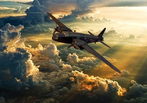 Vickers Wellington Bomber, WW2, canvas prints various sizes free delivery - Foto 1 di 1
