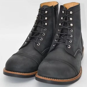 Damen Motorrad Schuhe 39 - Rokker Moto Ranger Lady - Retro Biker Boots schwarz - Bild 1 von 3