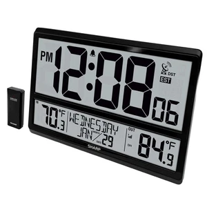 Atomic Clock - Never Needs Setting! –Easy to Read Numbers - Indoor/Outdoor Te... - Picture 1 of 7