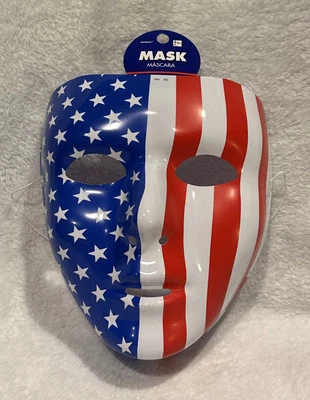 Halloween Rojo Blanco Y Azul - Patriótico - Disfraz Plástico EE. UU. - América Foto 1 de 3