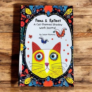 Paws & Reflect Cat Shadow Work Journal Hardcover – Self Help Guided Prompts New - Picture 1 of 8