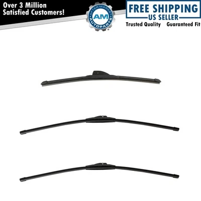 Juego de 3 escobillas limpiaparabrisas delanteras y traseras Trico Tech Foto 1 de 3