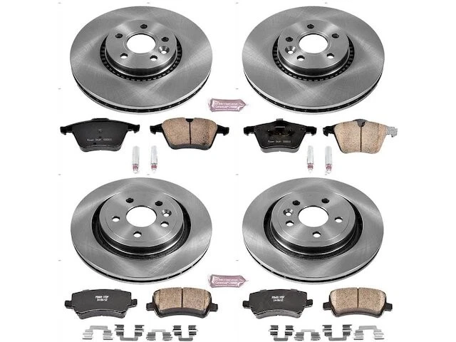 Kit de pastillas de freno y rotor delanteras y traseras para Volvo XC70 2009 HM962JC 2008-2016 Foto 1 de 1