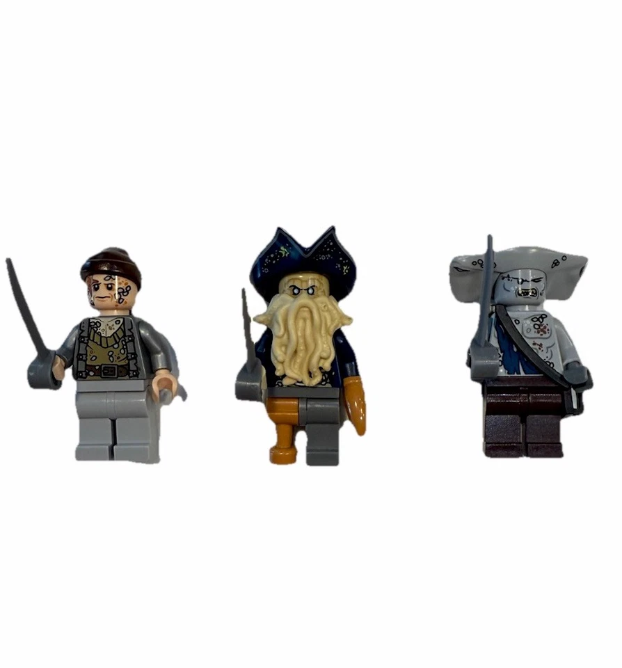 LEGO Pirates of the Caribbean, Bootstrap Bill, Davy Jones, Maccus Minifigures - Image 1 of 3