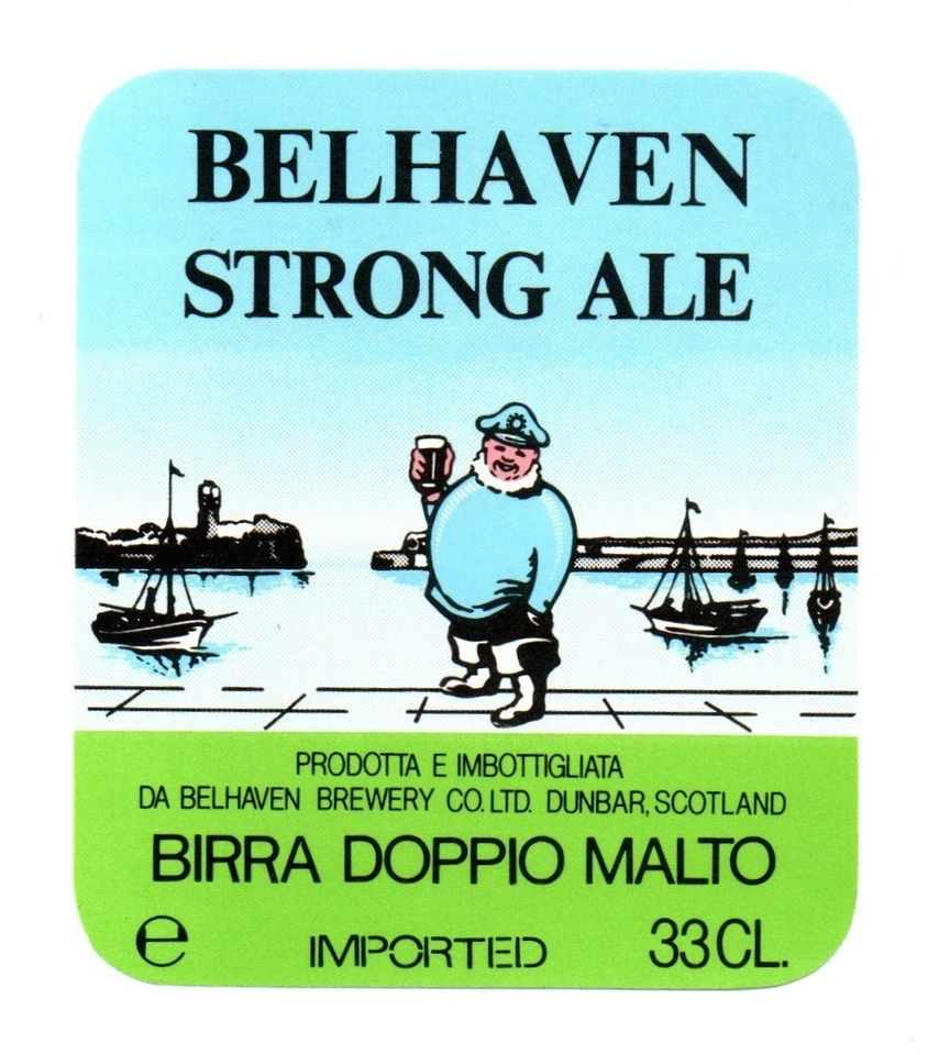 Scotland - Vintage Beer Label - Belhaven Brewery, Dunbar - Belhaven Strong Ale - Image 1 of 1