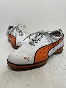 Zapatos de golf Puma Cell Fusion para hombre naranja y blanco talla US 13 estilo Rickie Fowler - Imagen 1 de 16