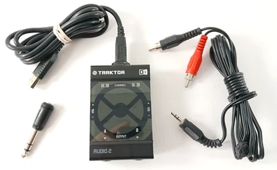 Traktor AUDIO 2 Pro DJ 2-Channel USB Audio Interface Splitter Soundcard + Cables - Image 1 of 4