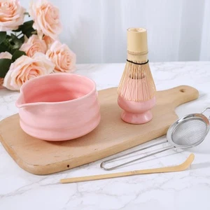 Matcha Whisk Set Matcha Whisk Holder Bamboo Matcha Whisk and Bowl with Spout ... - Bild 1 von 7