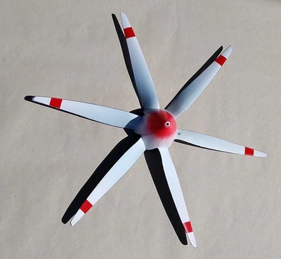 Propeller CFK 6 Blatt Prop 14,2x15,1 Zoll mit Spinner, Luftschraube AFCC,  NEU ! - Bild 1 von 4