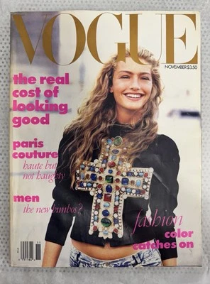 Vogue November 1988 Anna Wintour First Issue Magazine Grace Coddington Lacroix - Image 1 of 4