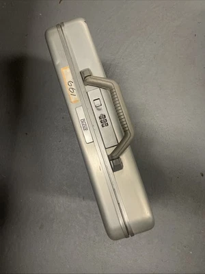 Used Zero Halliburton Aluminum Attache Case Silver Dial Lock Business Bag Japan - Image 1 of 4