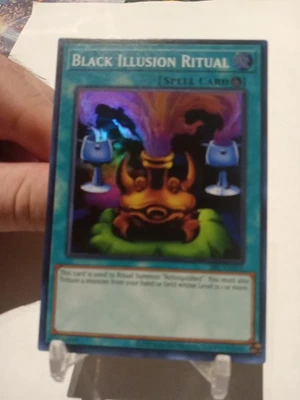 Yu-Gi-Oh! TCG Black Illusion Ritual Super Rare SRL-EN051 Near Mint - Image 1 of 2