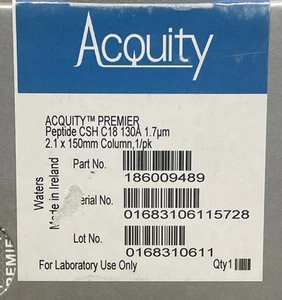 EIGENKAPITAL Premier Peptid CSH C18, 130 Å, 1,7 μm 2,1 x 150 mm 186009489 - Bild 1 von 6