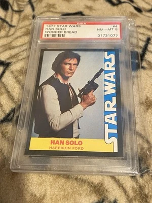 Star Wars Wonder Bread "HAN SOLO #4" card PSA 8 NM-MT 1977 Vintage Harrison Ford - Image 1 of 2