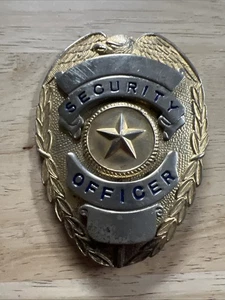 Vintage Security Officer Gold/silver Tone 5 Star Pin - Picture 1 of 19