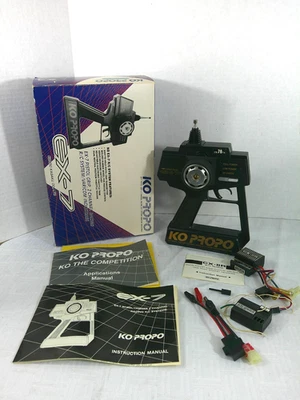 Ko Propo EX-7, transmisor de empuñadura de pistola, caja, EX-IIR Mos FET reversa, sin probar Foto 1 de 4