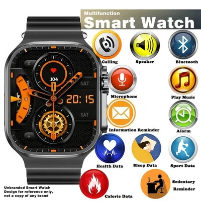 Smart Watch For Men/Women, Waterproof Smartwatch Bluetooth Android and IOS - Image 1 of 4