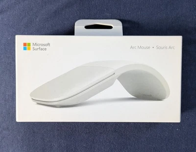 NEW Microsoft Wireless Arc Mouse Light Gray Model 1791 Sealed - Image 1 of 2