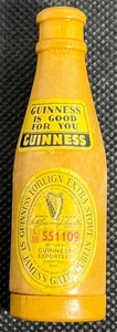 Vintage Guinness Holz Flaschenpfeife 40er Jahre Liverpool Export Promo - Bild 1 von 5