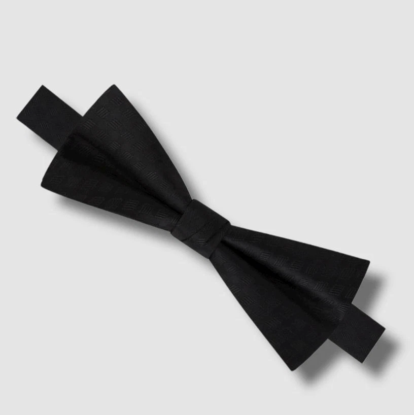 Calvin Klein Mens Black Formal Silk Pre-Tied Adjustable Bow Tie - Image 1 of 1