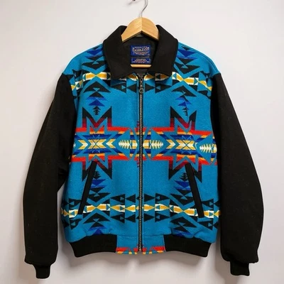 Vintage Pendleton Chief Joseph Bomber Jacket Size XL Aztec 90s Western Wool - Image 1 of 4