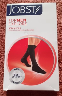 JOBST Medical Compression Stockings - For Men Explore Black AD regular size 2 - Image 1 of 4