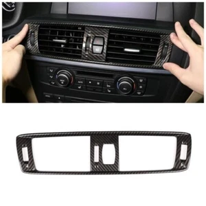 ABS Kohlefaser Zentralsteuerung Luftauslass Rahmen Trim für BMW X3 F25 2011-2017 - Picture 1 of 1