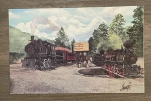 Eureka Springs and North Arkansas Railroad ES&NA Kunst Postkarte Zug Eisenbahn - Bild 1 von 2