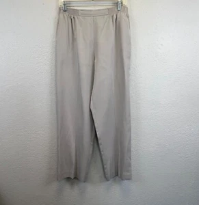 Alfred Dunner Women's Gray Pull On Elastic Waistband Pants - Size 12 - Picture 1 of 7