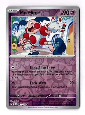 Mr. Mime 063/162 Sv05: Temporal Forces Reverse Holo - Image 1 of 3