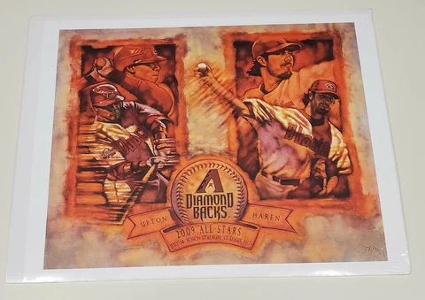 Arizona Diamondbacks 2009 MLB All-Star Justin Upton & Dan Haren 16" x 20" Poster Cover