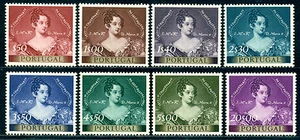Portugal 1953 Queen Maria II,Royalty,House of Braganza,Mi.815,MNH,CV=$180 - Picture 1 of 2