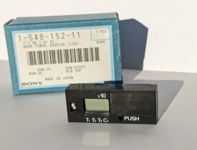 Temporizador digital Sony 1-548-152-11 horas (LCD) para BVW-75, 35 y otros VTR Betacam Foto 1 de 4