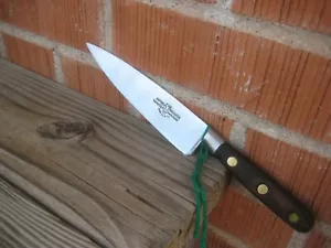 Hoja vintage de 6" década de 1960 ** SABATIER - Chef Au Ritz *** cuchillo de chef de carbono FRANCIA - Imagen 1 de 10