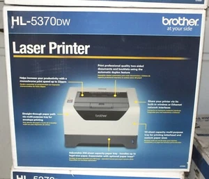NEW IN BOX BROTHER HL-5370DW DUPLEX WIFI LASER PRINTER - Picture 1 of 3