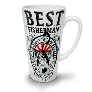 Wellcoda Best Fisherman Vintage Deep Latte Becher 12/17oz - Bild 1 von 15