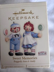 2006 Rare Find Hallmark Keepsake Ornament, Raggedy Ann And Andy, Sweet Memories - Picture 1 of 7